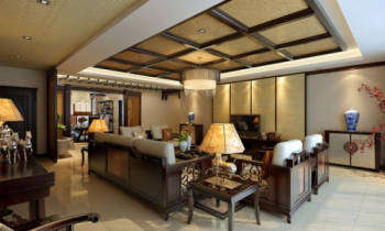 Exquisite chinesischen Stil Wohnzimmer 3D-Modell