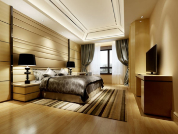 Moderne gemtliches Schlafzimmer 3D-Modell