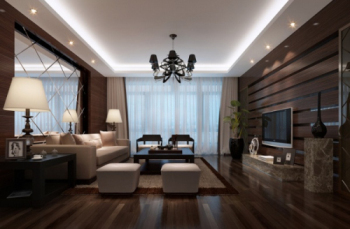 Continental elegantes Wohnzimmer 3D-Modell