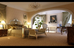 Continental bukolischen Schlafzimmer 3D-Modell