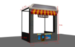 Kreative Verkauf Eis Station 3D-Modell