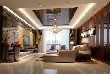 Luxus Wohnzimmer Dekoration 3D-Modell