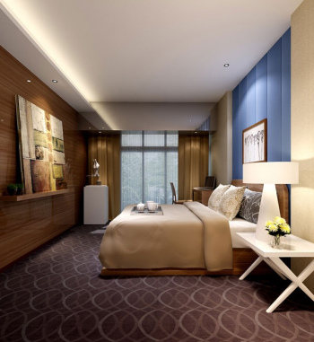 Art und Weise einfache und komfortable Schlafzimmer 3D-Modell