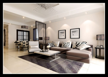 Moderne Freizeit Wohnzimmer 3D-Modell