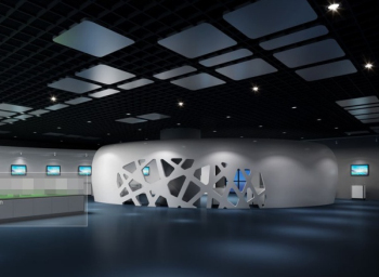 3d Modell weiß hohle Kunstgalerien
