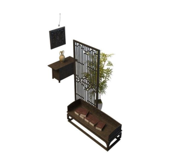 Das Studium der Bambus-Bonsai-Modell