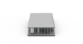 Graues Gebäude Modell