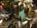 Glas-und die Blumen