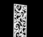 3D-Modell der chinesischen geschnitzten hohlen Partition 2-5, Absatz