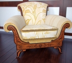Im europäischen Stil Einzel-Sofa-3D-Modell (mit Karte)