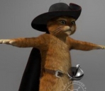 Shrek der Katze Modell
