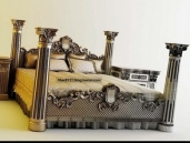 Luxus im europäischen Stil Bett 3D-Modell