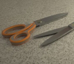 3D-Modell der Schere